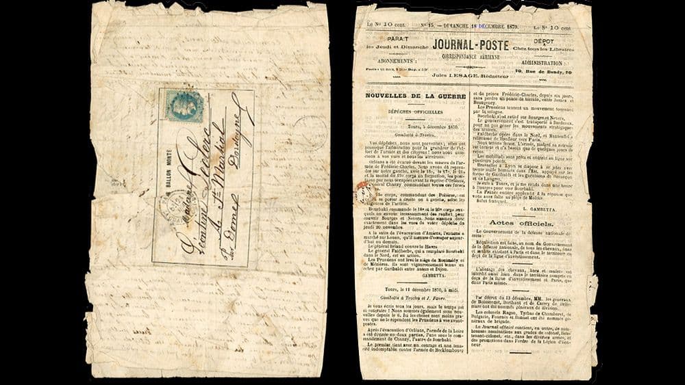 Ballons Montés of the Siege of Paris in 1870-71